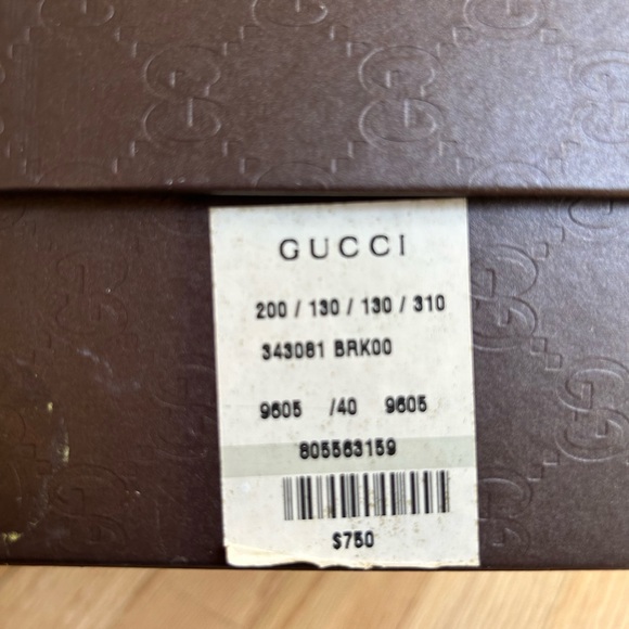 Sz 40 Gucci Gold Platform Shoes Gold - Picture 7 of 8